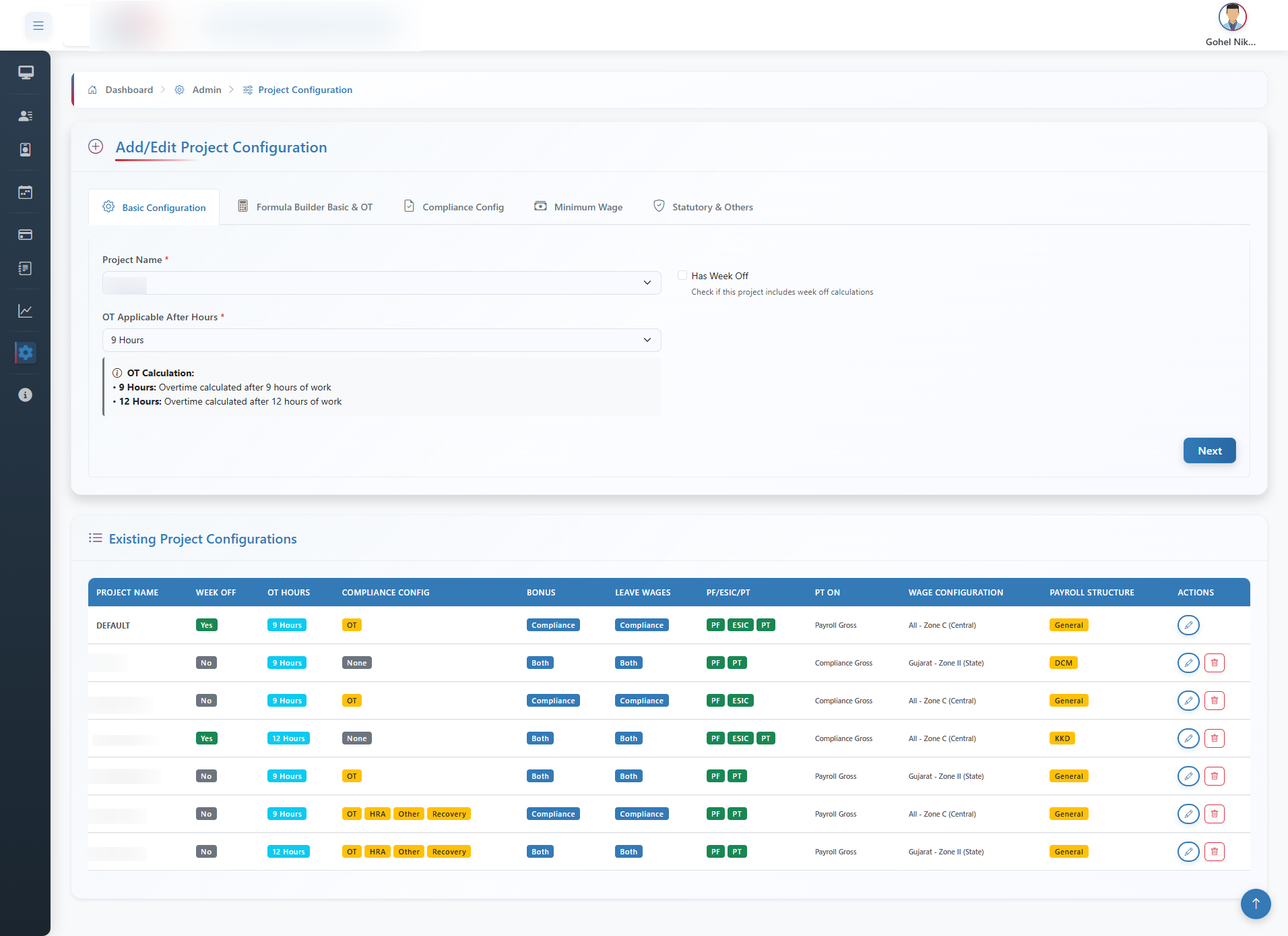 Project Configuration