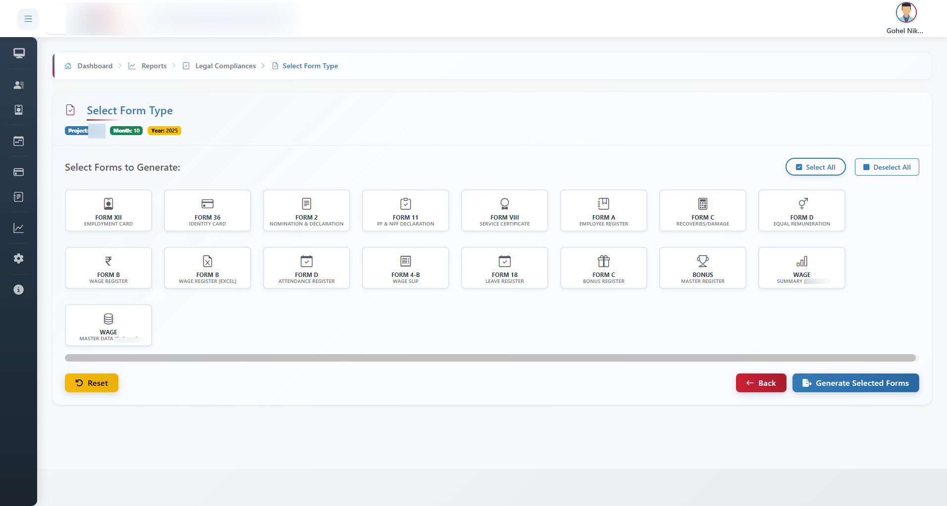 Compliance Processing